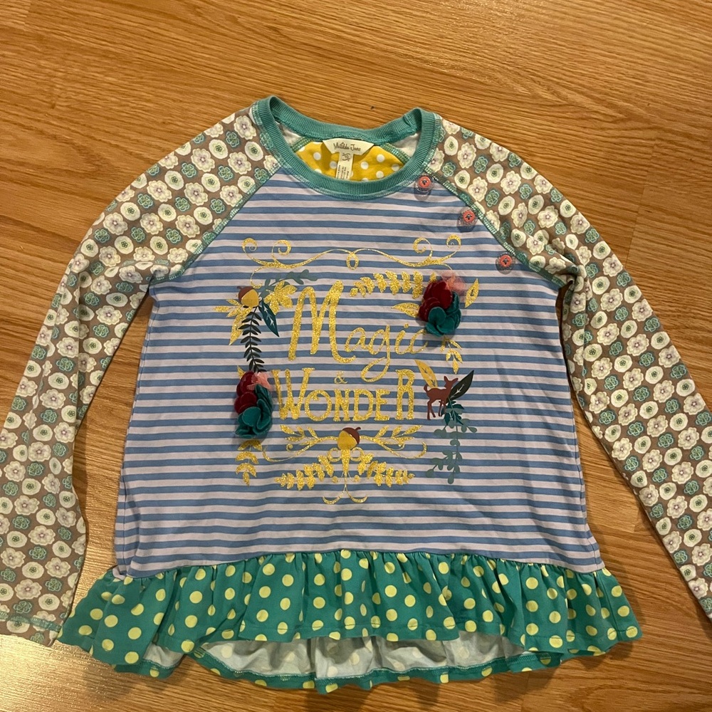 Matilda Jane Girls Magic + Wonder Long Sleeve Shirt Size 10